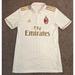 Adidas Shirts | Men's Adidas Ac Milan 2016-17 Away Soccer Football White Jersey Ai6891 Small | Color: White | Size: S