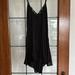 Free People Dresses | Free People Black Mini Dress W/ Lace Detail | Color: Black | Size: Xs