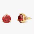 Kate Spade Jewelry | Kate Spade Rise And Shine Garnet Red Stud Earrings W Jewelry Bag | Color: Pink/Red | Size: Os