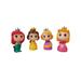 Disney Toys | Disney Princess Mini Round Bubble Tube Plastic Toys 4" - Bundle Of 4 Preowned | Color: Red | Size: Osbb