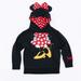 Disney Shirts & Tops | Disney Parks Hoodie Sweater Minnie Mouse Girls S Black Ears Red Bow Polka Dots | Color: Black/Red | Size: Sg