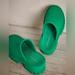 Free People Shoes | Free People Bae Platform Mules Size 9 | Color: Green | Size: 9