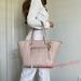 Michael Kors Bags | Euc Michael Kors Carine Medium Pebble Leather Soft Pink Tote Shoulder Bag. | Color: Cream/Tan | Size: Large (Please See Measurement For Detail)