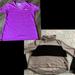 Adidas Tops | Adidas Cropped Cowl Sweater & Ultimate Tee | Color: Gray/Purple | Size: M