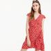 J. Crew Dresses | J. Crew Mercantile Red Floral Ruffle Dress | Color: Red/White | Size: 8