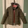 Columbia Jackets & Coats | Girls Columbia "Katelyn Crest” Ski Jacket Sz Large In Olive / Pink | Color: Green/Pink | Size: Lg