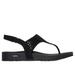 Skechers Women's Arch Fit Meditation - Pixie Sandals | Size 8.0 | Black | Synthetic | Vegan