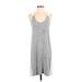 Lou & Grey Casual Dress - Mini Scoop Neck Sleeveless: Gray Dresses - Women's Size Small