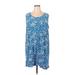Draper James Casual Dress: Blue Dresses - Women's Size 2X-Large