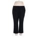 Amanda + Chelsea Dress Pants - High Rise Boot Cut Boyfriend: Black Bottoms - Women's Size 18