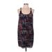 Kensie Casual Dress - Slip dress: Black Acid Wash Print Dresses - Women's Size Medium