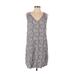 Gap Casual Dress - Shift V-Neck Sleeveless: Blue Dresses - Women's Size Large