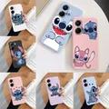 Coque de protection Kawayi Stitch Monster étui en silicone souple peint de dessin animé pour