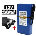 Batterie aste au lithium-ion DC 12V 3000-20000 mAh chargeur secteur haute capacité avec 4 types