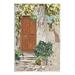 Stupell Industries Az-311-Framed Cottage Doorway Botanicals Print Wood in Brown | 19 H x 13 W x 0.5 D in | Wayfair az-311_wd_13x19