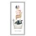 Stupell Industries Wash Scrub Rinse Animals by Cindy Jacobs Canvas | 24 H x 10 W x 1.5 D in | Wayfair az-225_gff_10x24