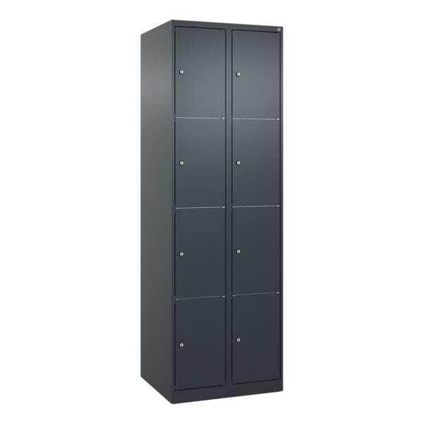CP Schließfachschrank »Classic Plus Korpus anthrazit« 2x4 Fächer grau, 60x185x50 cm