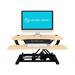 VERSADESK Standing Desk Converter, PowerPro Electric Sit to Stand Desk Riser w/ App Control Wood/Metal in Yellow/Black | Wayfair VDPPE4824-BM