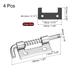 Spring Loaded Latch Pin, 4Pcs Stainless Steel Right-Handed with Hole
