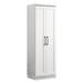 Ebern Designs Omprakash White Sleek Storage Cabinet w/ Framed Panel Design Wood in Brown | 71 H x 23 W x 17 D in | Wayfair