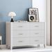 Latitude Run® 48" Wide Dresser w/ Six Drawers Wood in White | 33.1 H x 48 W x 15.7 D in | Wayfair B11EFAB0680142EAA4710D90793F6A55