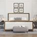 Latitude Run® Bed Wood & /Upholstered/Linen in Brown | 46.9 H x 56.2 W x 79.5 D in | Wayfair E1962224952147A5B0B4C5CA8C1D1565