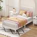 Bungalow Rose Sadiah Platform Bed Wood in White | 44.89 H x 40.71 W x 80.01 D in | Wayfair 4E03BD61394A4A6EB42F886372A7F5FE