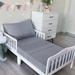 3-Piece Toddler Sheet Set for Kids, Includes Crib Mattress Sheet, Flat Sheet and Envelope Pillowcase - Grey