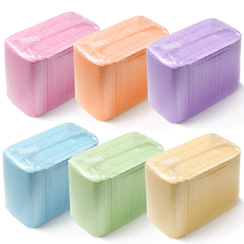 125 Stück Nail Art Tisch matte Einweg Clean Pads Schönheit für Nägel Pflege politur wasserdichte Tischdecken Maniküre Werkzeug Flusen papier Image