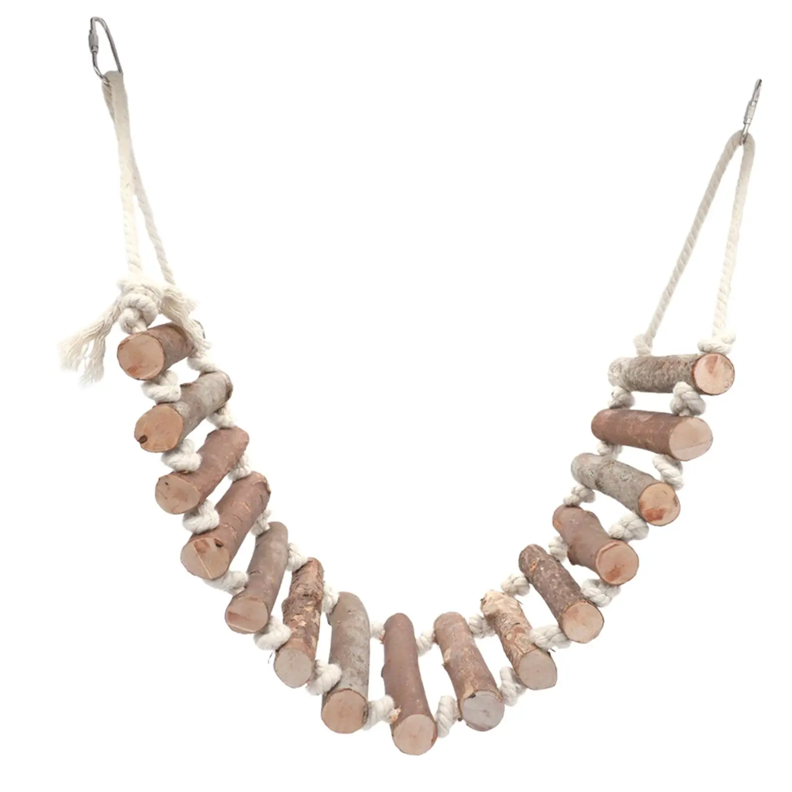 Naturholz Papagei Hamster Kletter leiter Stand Barsch Plattform Stand Spielzeug Vogel Brücke Reptilien für Wellens ittich Spielzeug Image