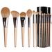 12 Light Brown Makeup Brushes Set Complete Makeup Tools Loose Powder Brush Blush Nose Shadow Brush Beauty Tools