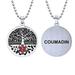 RENYILIN Stainless steel tree of life medical alert ID emergency first aid necklace (COUMADIN)