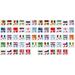 232 Pcs Flag Stickers Kids Car Accessories Tattoos Back 4th of July Decorations Child