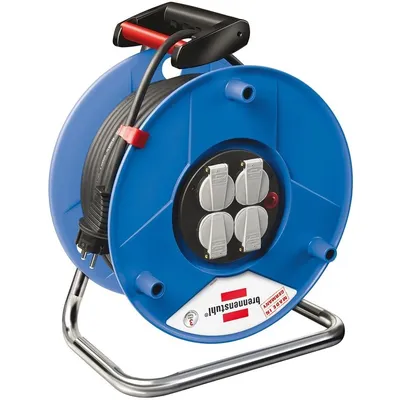 Brennenstuhl Kabeltrommel Garant 4-fach 50m H05VV-F 3G1,5 Kabelfarbe schwarz Image
