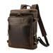 Vintage Genuine Leather Backpack for Men Fits 15.6 Inch Laptop Brown Travel College School Book Bag Daypack (B4)