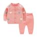 WOXINDA Toddler Kids Baby Girls Long Sleeve Love Print Sweater Cardigan Coat Solid Pant Trousers Set 2PCS Baby Girl Winter Clothes Packs Girls Clothes Crop Top Hoodie Pants Set Baby