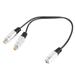 Trjgtas 3.5mm (1/8 inch) Stereo Jack Female to 2 Dual RCA Female Jack Stereo Audio Splitter Y Adapter Cable for Connector AV Audio/Video 25cm)