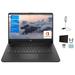 HP Stream 14 HD Display Laptop Intel Celeron N4120 Processor 16GB Memory 64GB eMMC WiFi Bluetooth Win11 One Year Office 365 Included Jet Black + Mazepoly Accessories