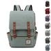 Vintage Backpack Travel Laptop Backpack with usb Charging Port for Women & Men College Backpack Fits 15.6 Inch Laptop (Green)