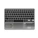 Wireless Touch Keyboard Backlit Keyboard RGB Keypad Transparent Crystal Bluetooth Keyboard Universal for PC Black
