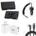 Travel Bundle for Samsung Galaxy S24+ Plus Belt Holster Clip Carrying Pouch Case Tempered Glass Screen Protector 40W Car Charger Power Adapter 3-Port Wall Charger USB C to USB C Cable (Black)