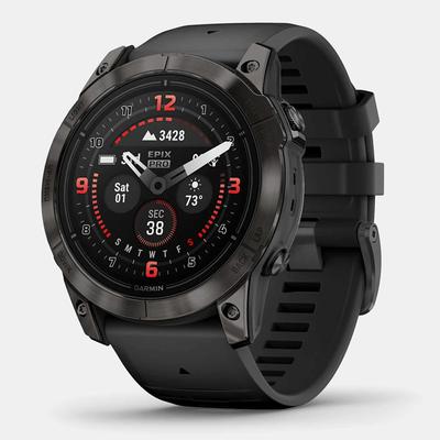 Garmin epix Pro (Gen 2) Sapphire Edition 51mm GPS Watches Carbon Gray DLC Titanium with Black Band