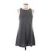 Brandy Melville Casual Dress - A-Line: Gray Solid Dresses