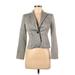 Ann Taylor LOFT Blazer Jacket: Gray Jackets & Outerwear - Women's Size 00 Petite