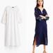 J. Crew Swim | J. Crew Eyelet Caftan Linen Cotton Cover Up Midi Dress White Size Small New | Color: White | Size: S