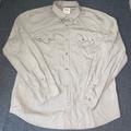 Levi's Shirts | Levi's Long Sleeve Pearl Snap Shirt Men's Xl Beige Solid | Color: Cream | Size: Xl