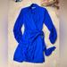 Zara Dresses | Blue Zara Blazer Dress. | Color: Blue | Size: S
