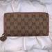 Louis Vuitton Bags | Gucci Canvas Gg Supreme Continental Zip Wallet | Color: Cream/Tan | Size: Os