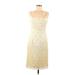 Jessica McClintock for Gunne Sax Casual Dress - Slip dress: Ivory Damask Dresses - Women's Size 7