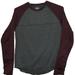 American Eagle Outfitters Shirts | American Eagle Outfitters Shirt Mens Sz M Long Sleeve Baseball 360 Extreme Flex | Color: Gray/Red | Size: M